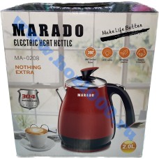 Эл.чайник стеклянный с подсветкой 2л. 1500watts "Marado"