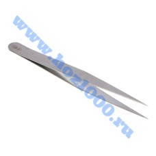 Пинцет прямой для рукоделия, металл, 12,3см. №308286