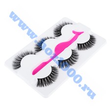 Набор накладных ресниц "ЮниLook" 3 пары+пластиковый пинцет №357201
