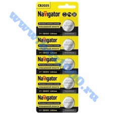 Батарейки CR-2025 Navigator (5шт.)