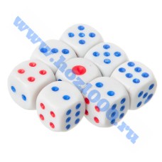 Кубики игральные 8шт. 11х11мм. №341049