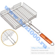 Решетка гриль с антипригарным покрытием "Grillboom" 65х(26х31х4)см. №104002