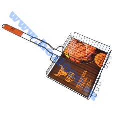 Решетка гриль с антипригарным покрытием "Grillboom" 65х(26х31х4)см. №104002