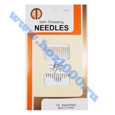 Набор игл швейных "NEEDLES" для слепых (12шт.)