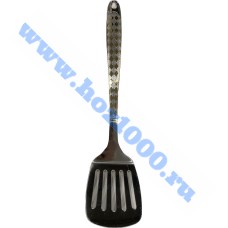 Лопатка с прорезями "KITCHENWARE" золотой принт.