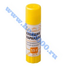 Клей-карандаш 15гр. на основе ПВА №526510