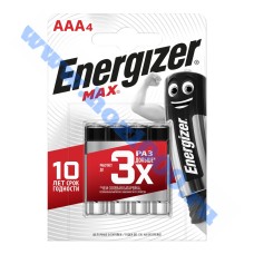 Батарейки миз.блист. AAА R03 Energizer алкалин(4шт)