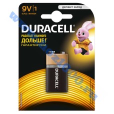 Батарейка крона "Duracell" 6F22 (Алкалин)