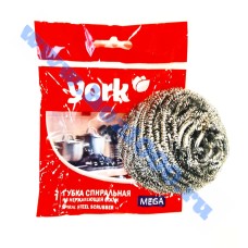 Губка спиральная стальная Мега"York"