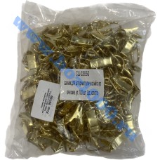 Зажим для штор, металлический с крючком 100шт. золотой №CLJ-02855-G