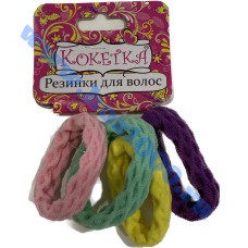 Резинки для волос Кокетка "Зефирки" (4 шт. d-4.5 цветн.) 786390